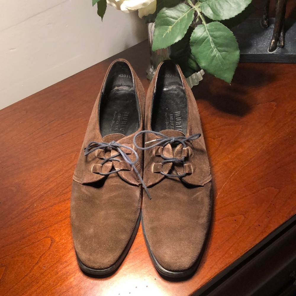 Munro American perfect size perfect fit chocolate brown oxfords 8.5 M